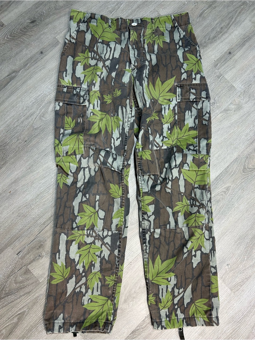 Vintage 80s Redhead Trebark Camo Pants Regular Cargo Hunting Made USA Size 34x30
